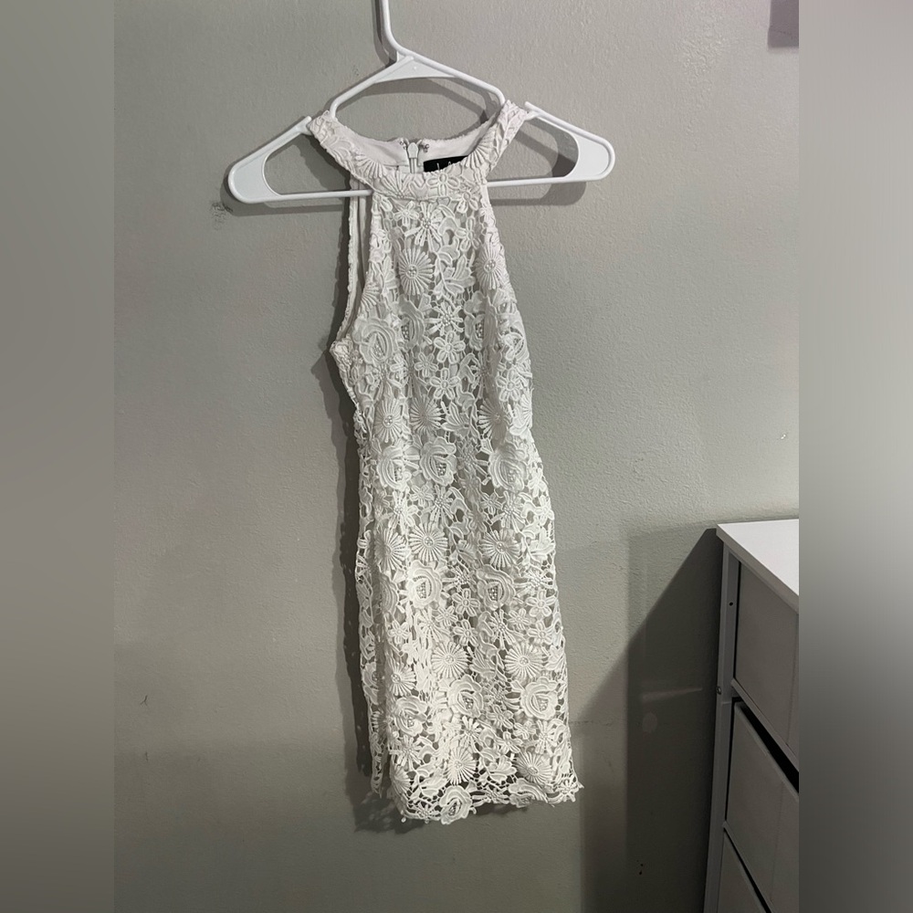 Lulu Love Poem Halter‎ Dress size XXSin color Ivory